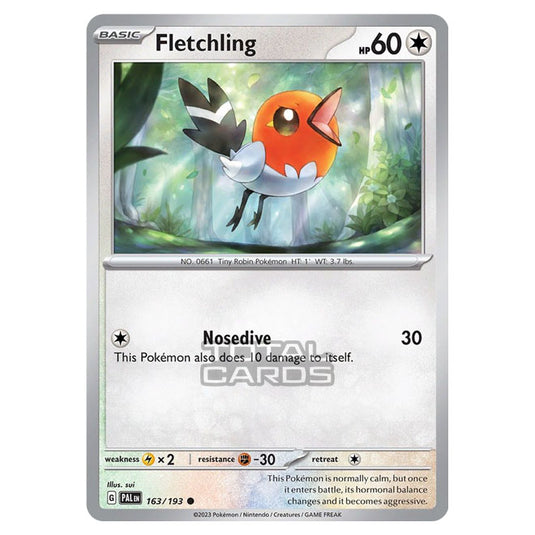 Pokemon - Scarlet & Violet - Paldea Evolved - Fletchling - 163/193