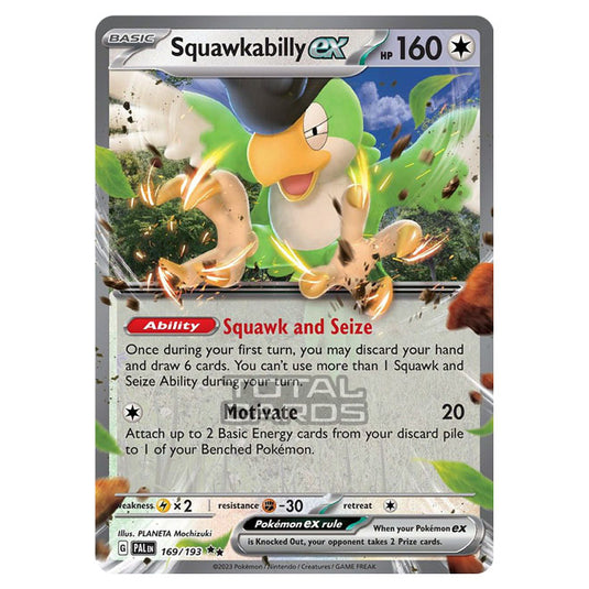 Pokemon - Scarlet & Violet - Paldea Evolved - Squawkabilly ex - 169/193