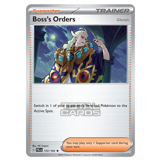 Pokemon - Scarlet & Violet - Paldea Evolved - Boss’s Orders (Ghetsis) - 172/193 (Non-Holo)