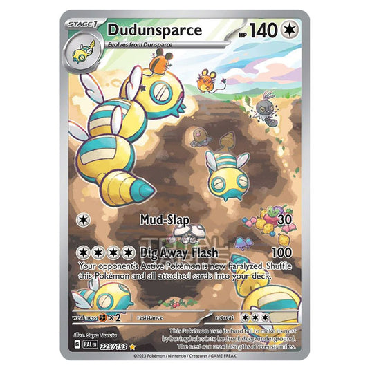 Pokemon - Scarlet & Violet - Paldea Evolved - Dudunsparce - 229/193