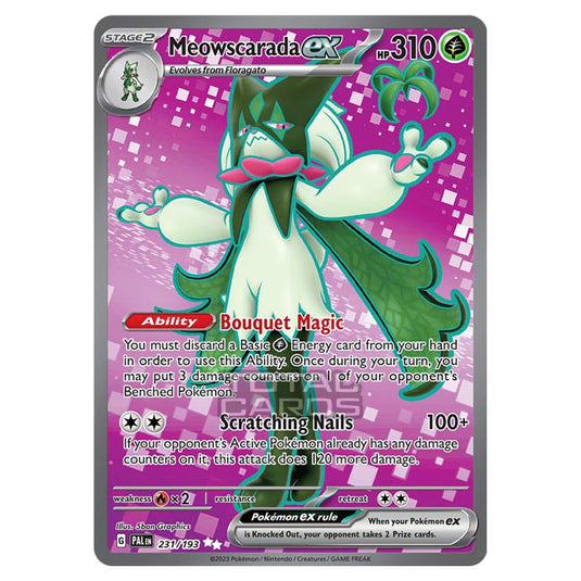 Pokemon - Scarlet & Violet - Paldea Evolved - Meowscarada ex - 231/193