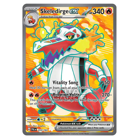 Pokemon - Scarlet & Violet - Paldea Evolved - Skeledirge ex - 233/193