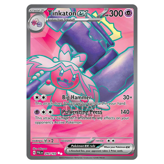 Pokemon - Scarlet & Violet - Paldea Evolved - Tinkaton ex - 240/193