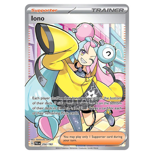 Pokemon - Scarlet & Violet - Paldea Evolved - Iono - 254/193