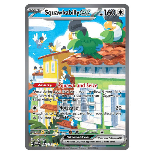 Pokemon - Scarlet & Violet - Paldea Evolved - Squawkabilly ex - 264/193