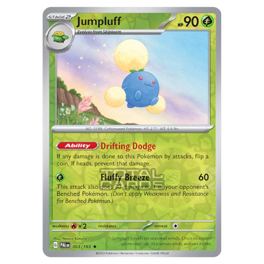 Pokemon - Scarlet & Violet - Paldea Evolved - Jumpluff - 003/193 - (Reverse Holo)