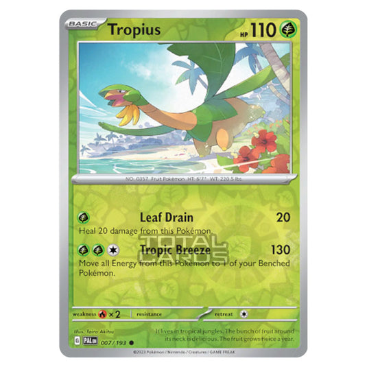 Pokemon - Scarlet & Violet - Paldea Evolved - Tropius - 007/193 - (Reverse Holo)