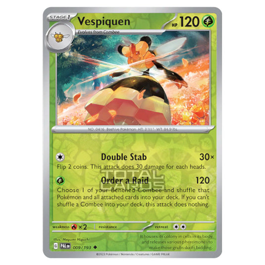 Pokemon - Scarlet & Violet - Paldea Evolved - Vespiquen - 009/193 - (Reverse Holo)