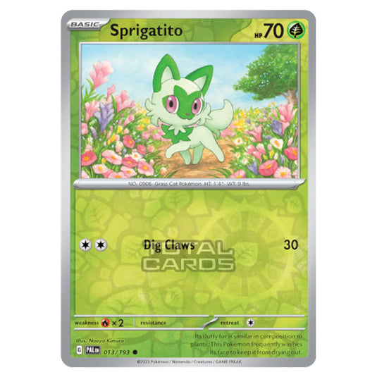 Pokemon - Scarlet & Violet - Paldea Evolved - Sprigatito - 013/193 - (Reverse Holo)