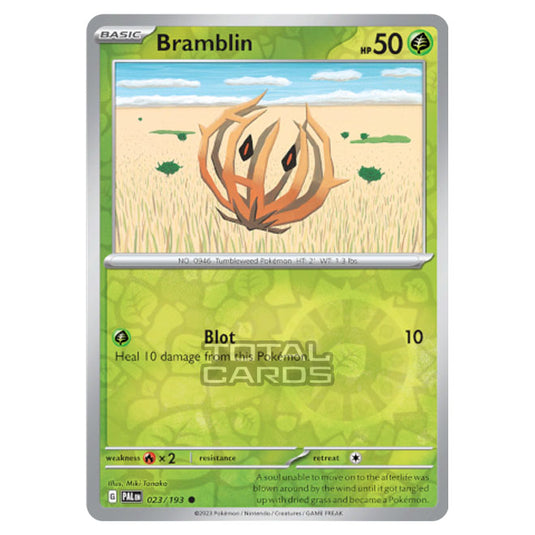 Pokemon - Scarlet & Violet - Paldea Evolved - Bramblin - 023/193 - (Reverse Holo)