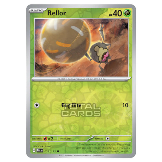 Pokemon - Scarlet & Violet - Paldea Evolved - Rellor - 025/193 - (Reverse Holo)