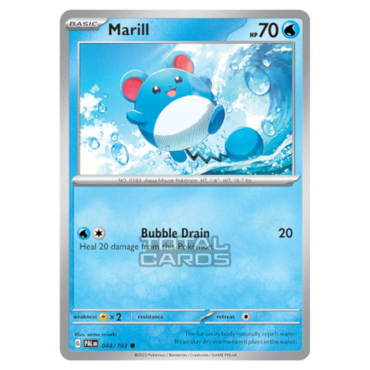 Pokemon - Scarlet & Violet - Paldea Evolved - Marill - 044/193 - (Reverse Holo)