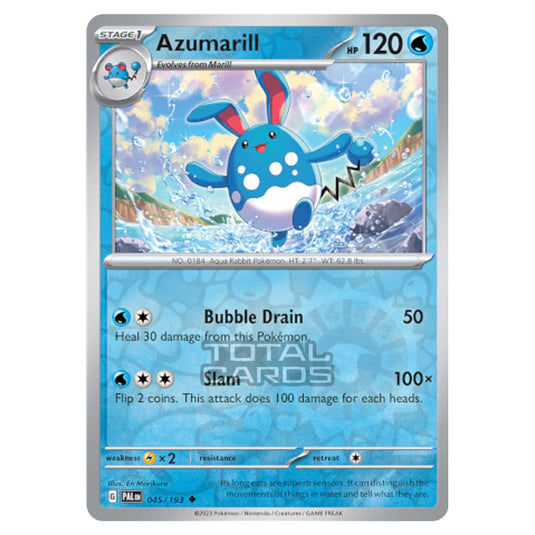 Pokemon - Scarlet & Violet - Paldea Evolved - Azumarill - 045/193 - (Reverse Holo)