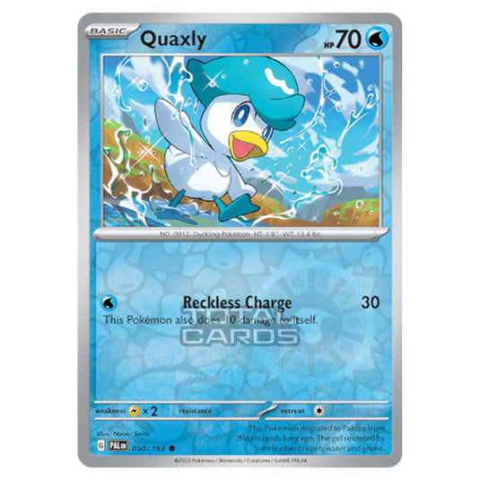 Pokemon - Scarlet & Violet - Paldea Evolved - Quaxly - 050/193 - (Reverse Holo)