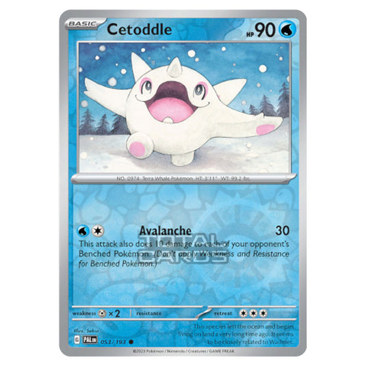 Pokemon - Scarlet & Violet - Paldea Evolved - Cetoddle - 053/193 - (Reverse Holo)