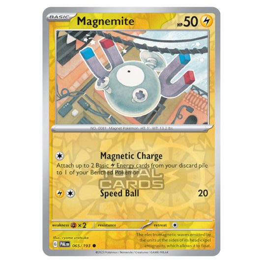 Pokemon - Scarlet & Violet - Paldea Evolved - Magnemite - 065/193 - (Reverse Holo)