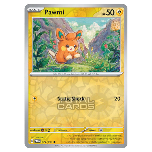 Pokemon - Scarlet & Violet - Paldea Evolved - Pawmi - 074/193 - (Reverse Holo)