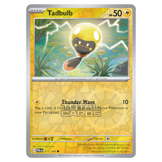 Pokemon - Scarlet & Violet - Paldea Evolved - Tadbulb - 077/193 - (Reverse Holo)