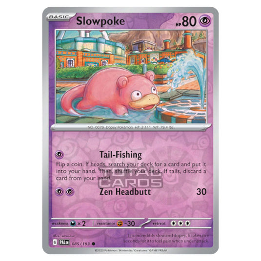 Pokemon - Scarlet & Violet - Paldea Evolved - Slowpoke - 085/193 - (Re Pokemon - Scarlet & Violet - Paldea Evolved - Slowpoke - 085/193 - (Re