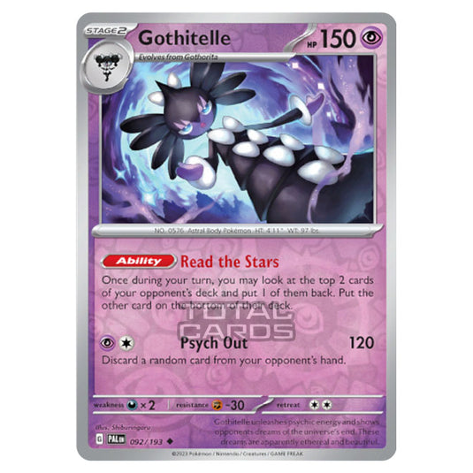 Pokemon - Scarlet & Violet - Paldea Evolved - Gothitelle - 092/193 - (Reverse Holo)