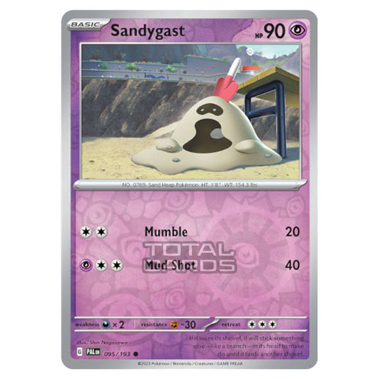 Pokemon - Scarlet & Violet - Paldea Evolved - Sandygast - 095/193 - (Reverse Holo)