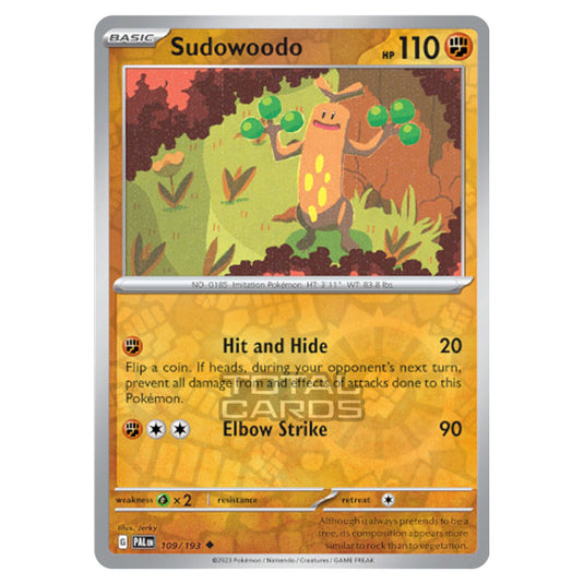 Pokemon - Scarlet & Violet - Paldea Evolved - Sudowoodo - 109/193 - (Reverse Holo)