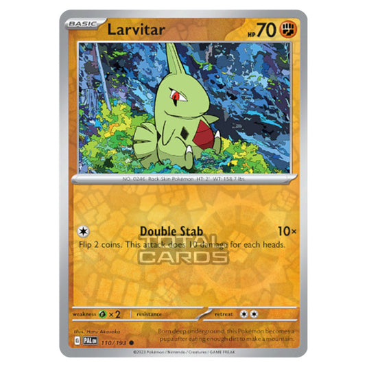 Pokemon - Scarlet & Violet - Paldea Evolved - Larvitar - 110/193 - (Reverse Holo)