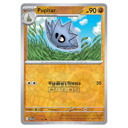 Pokemon - Scarlet & Violet - Paldea Evolved - Pupitar - 111/193 - (Reverse Holo)