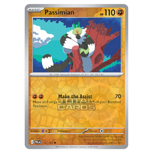 Pokemon - Scarlet & Violet - Paldea Evolved - Passimian - 118/193 - (Reverse Holo)