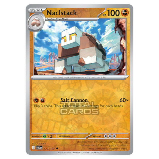 Pokemon - Scarlet & Violet - Paldea Evolved - Naclstack - 122/193 - (Reverse Holo)