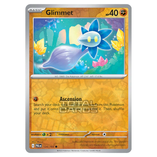 Pokemon - Scarlet & Violet - Paldea Evolved - Glimmet - 124/193 - (Reverse Holo)