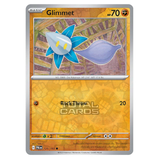 Pokemon - Scarlet & Violet - Paldea Evolved - Glimmet - 125/193 - (Reverse Holo)