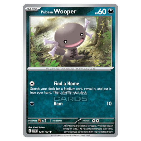 Pokemon - Scarlet & Violet - Paldea Evolved - Paldean Wooper - 128/193 - (Reverse Holo)