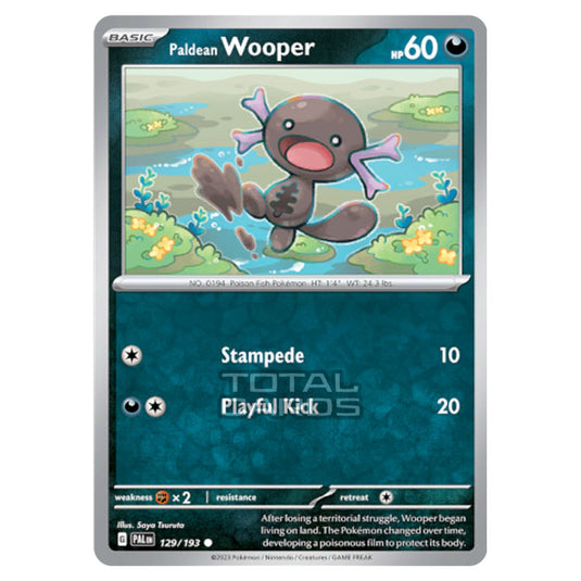 Pokemon - Scarlet & Violet - Paldea Evolved - Paldean Wooper - 129/193 - (Reverse Holo)