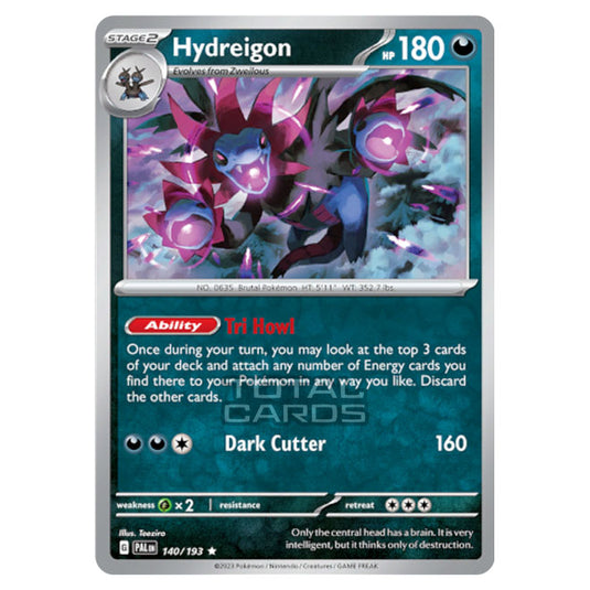 hydreigon pokemon card holographic Fan Art Dragon Psychic Pokemon - Scarlet & Violet