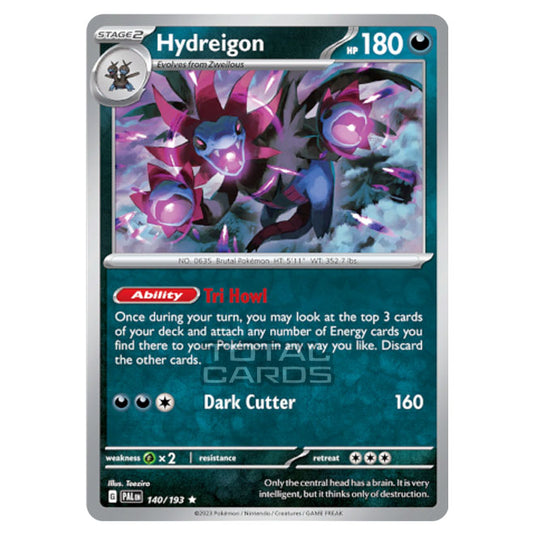 Pokemon - Scarlet & Violet - Paldea Evolved - Hydreigon - 140/193 - (Reverse Holo)