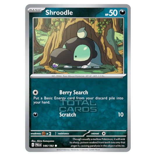 Pokemon - Scarlet & Violet - Paldea Evolved - Shroodle - 144/193 - (Reverse Holo)