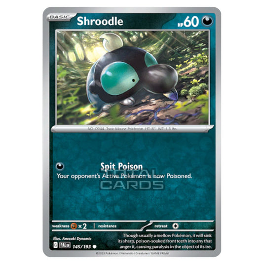 Pokemon - Scarlet & Violet - Paldea Evolved - Shroodle - 145/193 - (Reverse Holo)