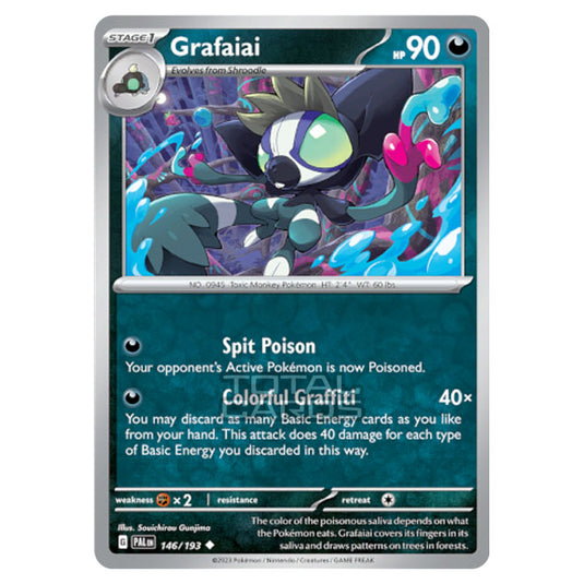 Pokemon - Scarlet & Violet - Paldea Evolved - Grafaiai - 146/193 - (Reverse Holo)