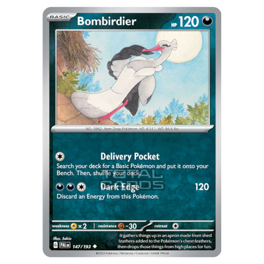 Pokemon - Scarlet & Violet - Paldea Evolved - Bombirdier - 147/193 - (Reverse Holo)