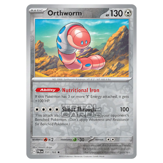 Pokemon - Scarlet & Violet - Paldea Evolved - Orthworm - 151/193 - (Reverse Holo)