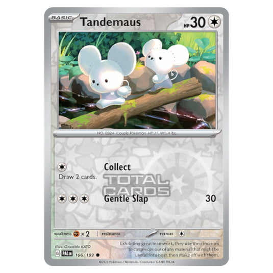 Pokemon - Scarlet & Violet - Paldea Evolved - Tandemaus - 166/193 - (Reverse Holo)