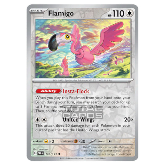 Pokemon - Scarlet & Violet - Paldea Evolved - Flamigo - 170/193 - (Reverse Holo)