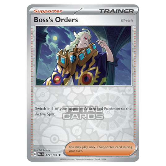 Pokemon - Scarlet & Violet - Paldea Evolved - Boss’s Orders (Ghetsis) - 172/193 - (Reverse Holo)