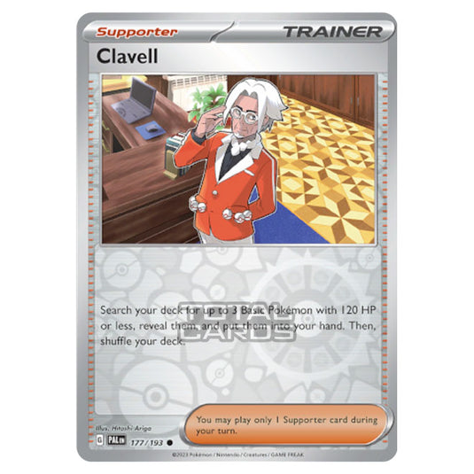 Pokemon - Scarlet & Violet - Paldea Evolved - Clavell - 177/193 - (Reverse Holo)