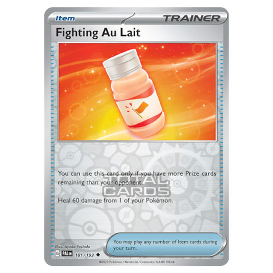 Pokemon - Scarlet & Violet - Paldea Evolved - Fighting Au Lait - 181/193 - (Reverse Holo)