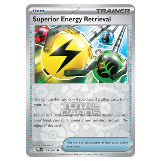 Pokemon - Scarlet & Violet - Paldea Evolved - Superior Energy Retrieval - 189/193 - (Reverse Holo)