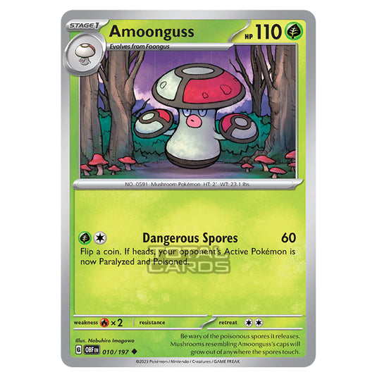 among us pokemon cards Pokemon - Scarlet & Violet - Obsidian Flames - Amoonguss