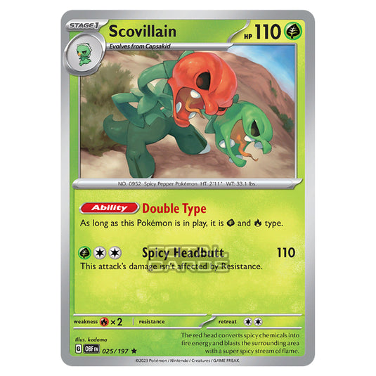 Pokemon - Scarlet & Violet - Obsidian Flames - Scovillain - 025/197