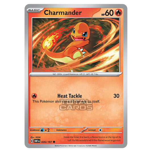charmander pokemon card value Pokemon - Scarlet & Violet - Obsidian Flames - Charmander (Holo)